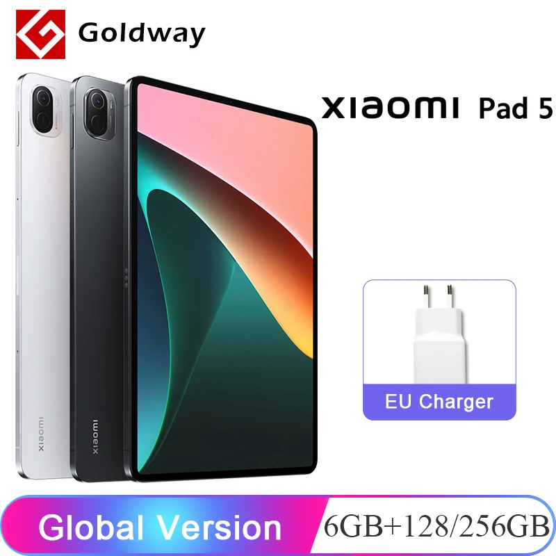 Глобальная версия Xiaomi Mi Pad 5 6 ГБ ОЗУ 64 ГБ/ 128 ПЗУ Планшетов 11&quot WQHD+ 120 Гц дисплей
