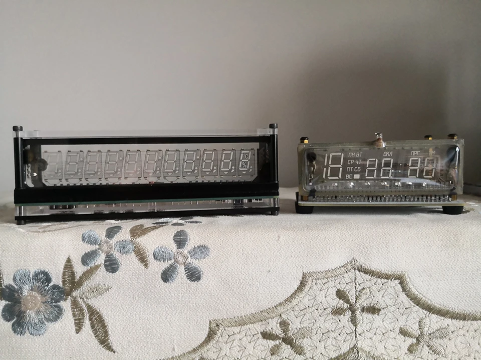 Transparent VFD screen VFD clock DS3231 high-precision module