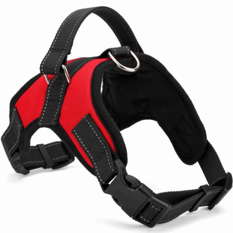 

Medium Large Dog Harness Vest Adjustable No-Pull Dog Collar Chest Strap Vest Padded Dogs Reflective