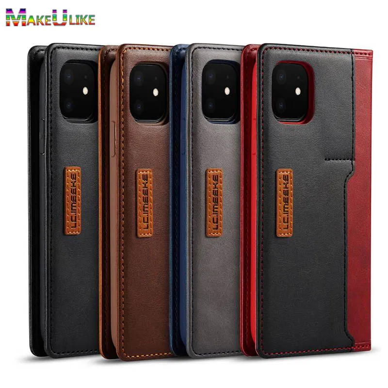 Чехол книжка для iPhone 12 11 Pro Max Mini кожаный флип чехол X XS XR 12Pro 11Pro 6 6S 7 8 Plus SE 2020|Бамперы|
