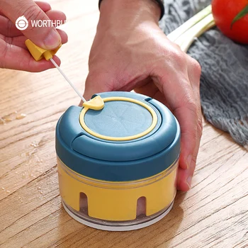 WORTHBUY Многофункциональный пресс для чеснока ручной измельчитель имбиря чеснока измельчитель для мяса фруктов овощей резак кухонные аксесс...