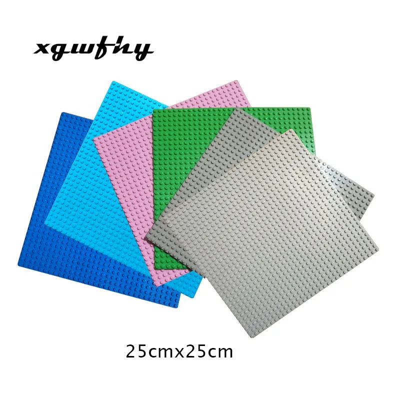 

25x25cm Classic Base Plates Compatible LegoINGLys Baseplates City Dimensions Building Blocks Construction Toys For Children JM5