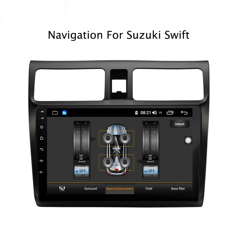 Best Ectwodvd 10.1inch Andriod 8.1 Car DVD GPS For Suzuki Swift 2004-2010 4G RAM 64G ROM CarPlay DSP 4G LTE with WIFI 5