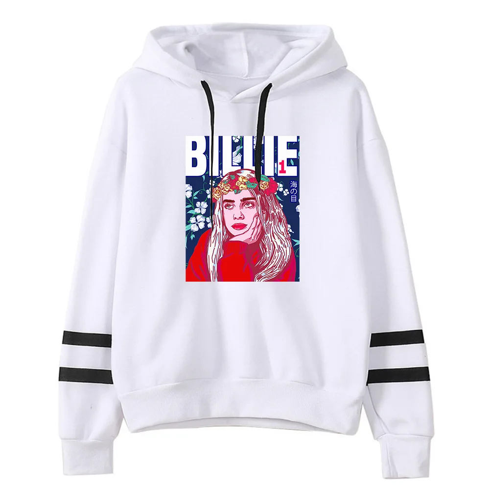 Billie Eilish толстовки женские/мужские Harajuku толстовки с капюшоном и длинным рукавом Лидер продаж Повседневная Уличная одежда хипстер крутой пуловер Топы - Цвет: 026