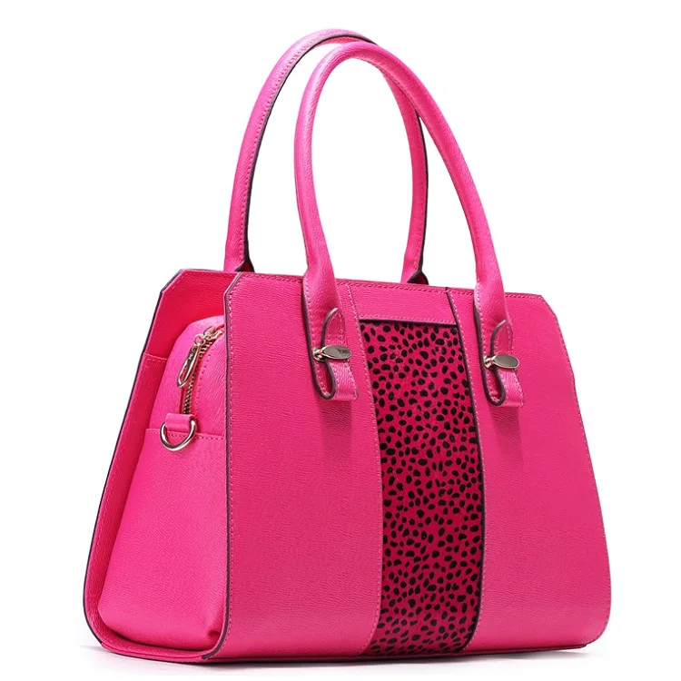 

2019 New Style Leopord Pattern Handbag Europe And America Shoulder Pu Bag Cute Sweet Hand Destroyed WOMEN'S Bag