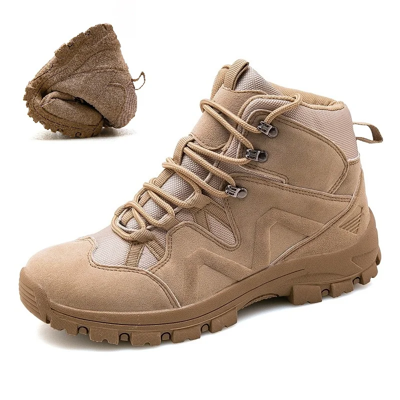 

2019 Winter Military Tactical Army Boots Men Shoes Waterproof Leather For Man Shose Outdoor Combat Boot Male Ankle Booties Shoe