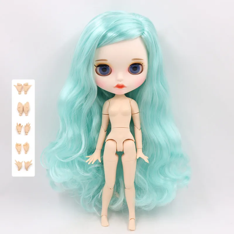 ICY Fortune Days factory blyth кукла 1/6 шарнирное тело новое матовое лицо губы Cyan hair DIY sd Подарочная игрушка - Цвет: like the pic