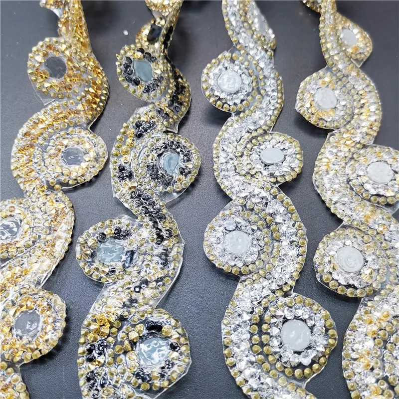 Lace Ribbon Lace Fabric Lace Sewing Accessories Lace Sewing Supplies Lace Accessories Lace Garment Accessories Clothing Accessories Clothing Craft Accessories 1Yard African Lace Trim Round Rhinestone Tassel Beads Pendant Collars