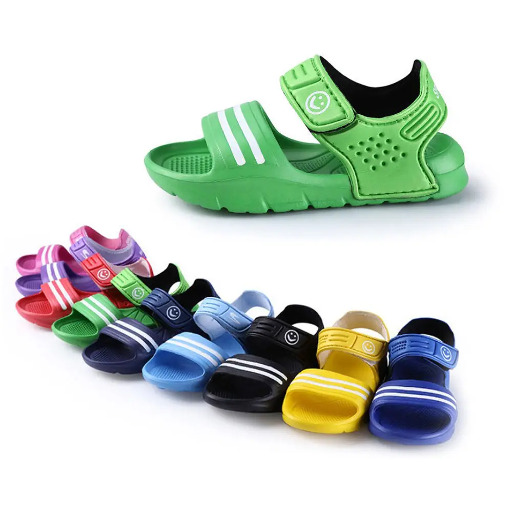 Toddler Kids Big Boys 1 Pair Casual Summer Closed Toe Cool Sandal Shoes Children Walking Shoes Breathable Beach Slip-On Shoes
