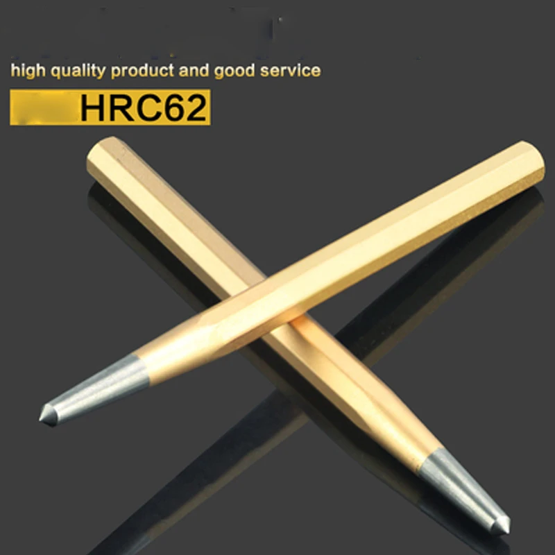 1PCS456mmCrvHighHardnessCenterPinPunchChiselMetalStainless