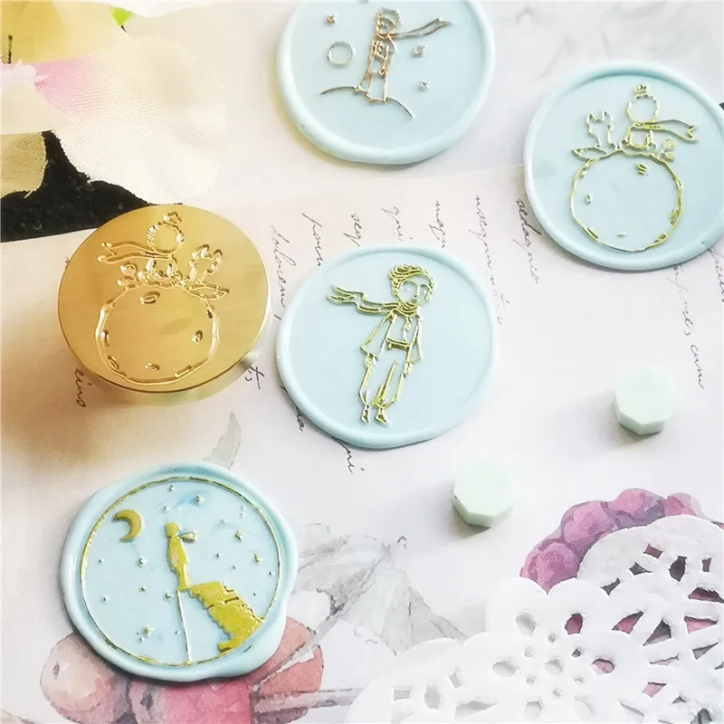 Little Prince Wax Seal Stamp Wax Seal Stamp Wax Seal Stamp Set 3CM for Scrapbooking Cards Wedding Invitations Gift Packaging