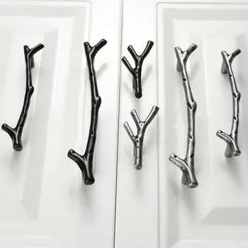 Fashion Tree BranchTree Branch Cabinet Handle Kitchen Cupboard Closet Furniture Drawer Pull Knob