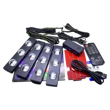 

Car USB Remote Control Floor Lights Atmosphere Lamp Car Interior Lights Colorful Ambient Lights Strip Star Light Auto Foot Lamp