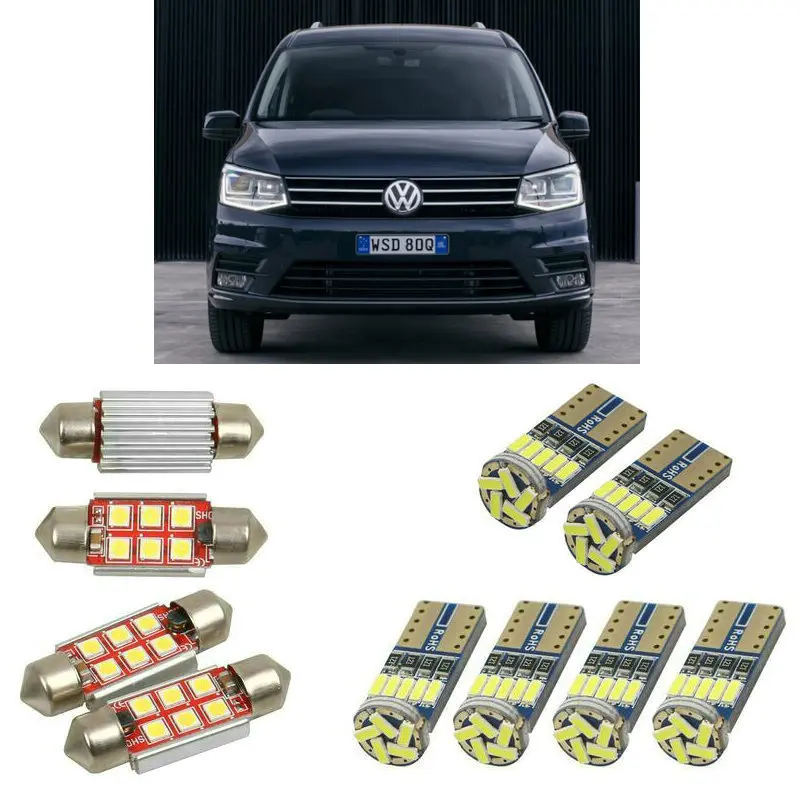 Интерьерный светодиодный автомобильный светильник s для Volkswagen caddy 4 box saa sah caddy 4 estate sab saj автомобильные аксессуары светильник номерного знака 10 шт