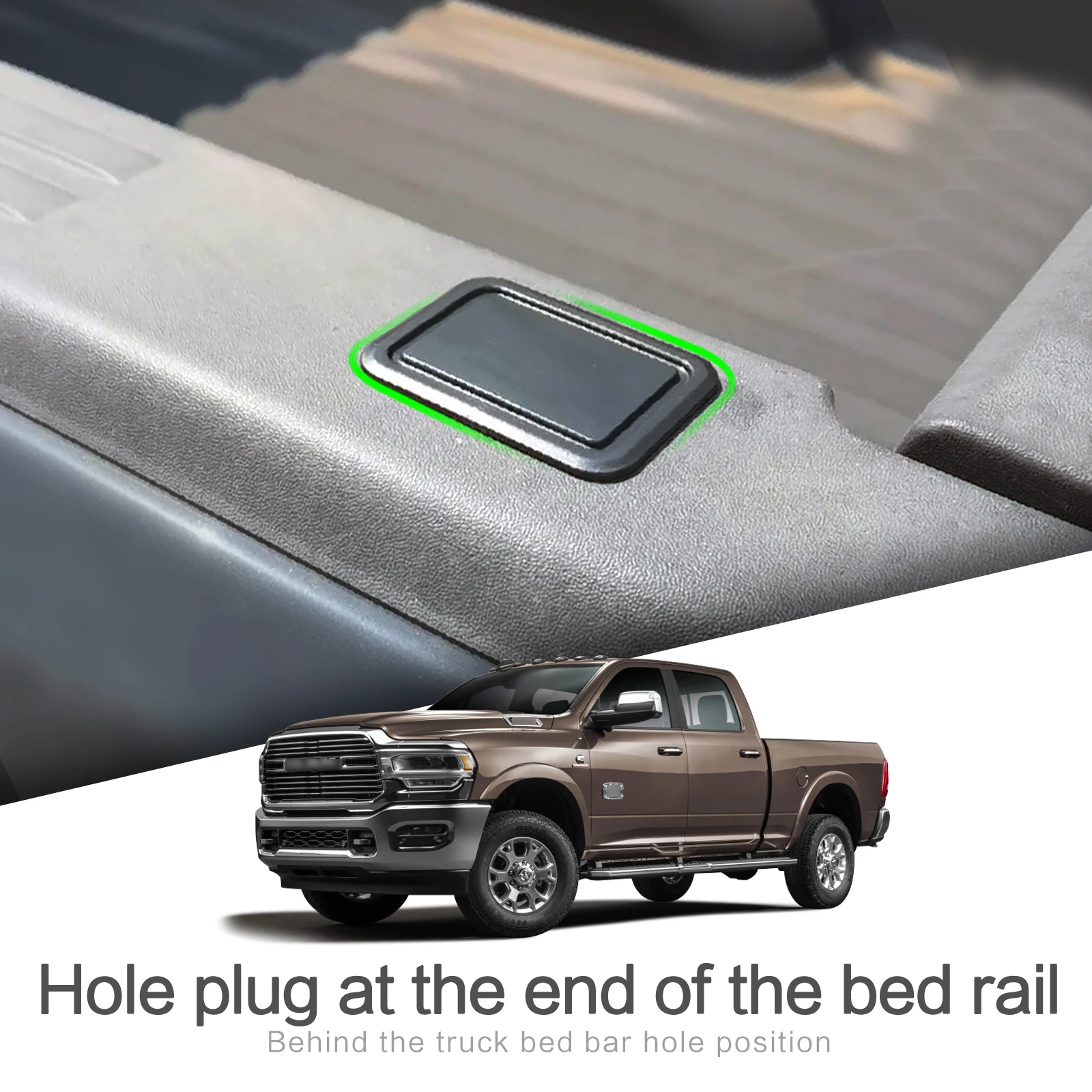 Zunduo Bed Rail Stake Pocket Covers Fit For 2019 2021 Dodge Ram 1500