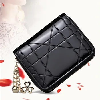 

2020 Women Wallet Fashion Short PU Wallets Female Zipper Coin Purse Woman Tassels High Quality Card Holder Women's Purse