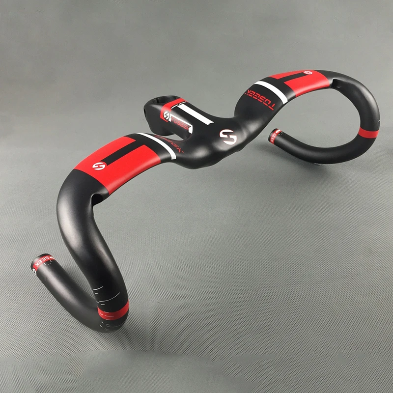 Carbon Fiber Handlebar MTB Road Bike Drop Bent Handlebar Durable Glossy Racing Bar Bicycles Spare Accessories 400 420 440mm