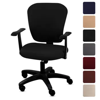 

Computer Chair Cover Anti-dirty Office Chair Cover Stretch Spandex Rotating Lift Dust Cover For Chair Universal A47002