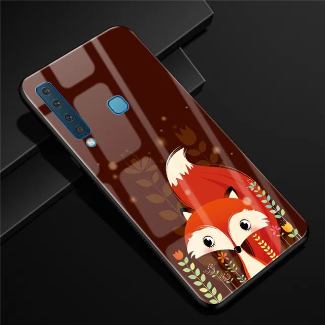 31 A 6,3 A9S для samsung A9 чехол стеклянный жесткий чехол для телефона чехол для samsung Galaxy A9 чехол A 9 9A мягкий силиконовый бампер - Цвет: 31