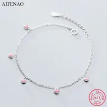 925 браслеты из стерлингового серебра для женщин с кисточками зеленый розовый сердце цепочка браслет свадебные модные ювелирные изделия женские подарки для девочек