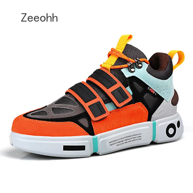 

ZEEOHH.Unisex Vulcanize Shoes For Men Chunky Sneakers Platform Thick Sole Casual Shoes Male Fashion Sneakers Zapatos Deportivos