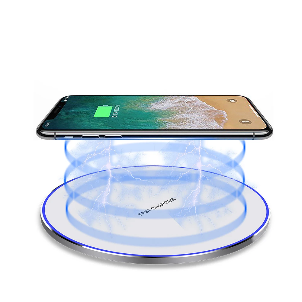 Быстрое беспроводное зарядное устройство Qi 7,5 Вт/10 Вт/15 Вт для iPhone XS Max X 8 XR samsung S10 S9 Note 9 huawei P30 Xiaomi Mi 9 QC3.0