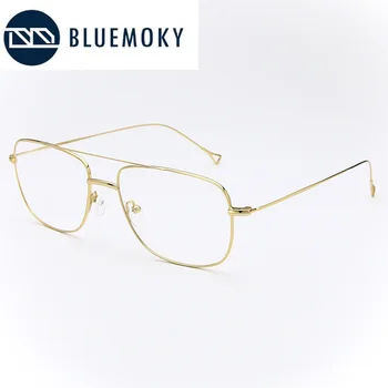 

BLUEMOKY Alloy Optical Eye Glasses Frame Anti Blue Light Blocking Computer Eyeglasses Myopia Hyperopia Presbyopia Eyewear Frame