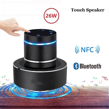 

26W Vibration NFC Speaker Bluetooth Bass Portable Speakers Wireless Resonance Touch Stereo Subwoofe NFC Handsfree with Mic
