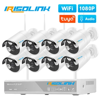 

Irisolink Wireless Security Camera System 8CH NVR Audio Record 2MP IP Camera Nightvision Tuya Wifi Video Surveillance System