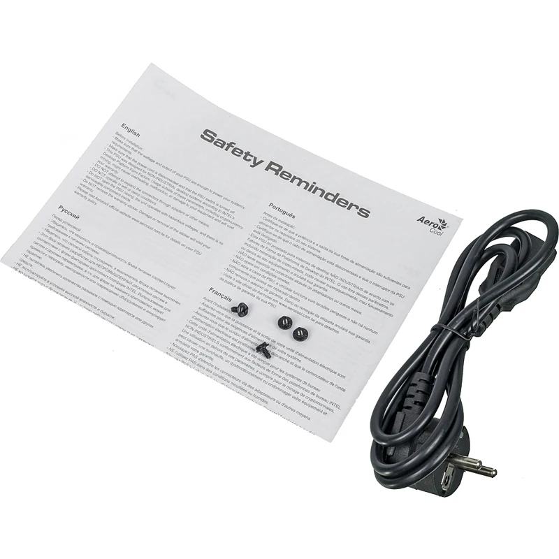 Блок питания Aerocool ATX 650W VX PLUS 650W(24+4+4pin) 120mm fan 3xSATA RTL