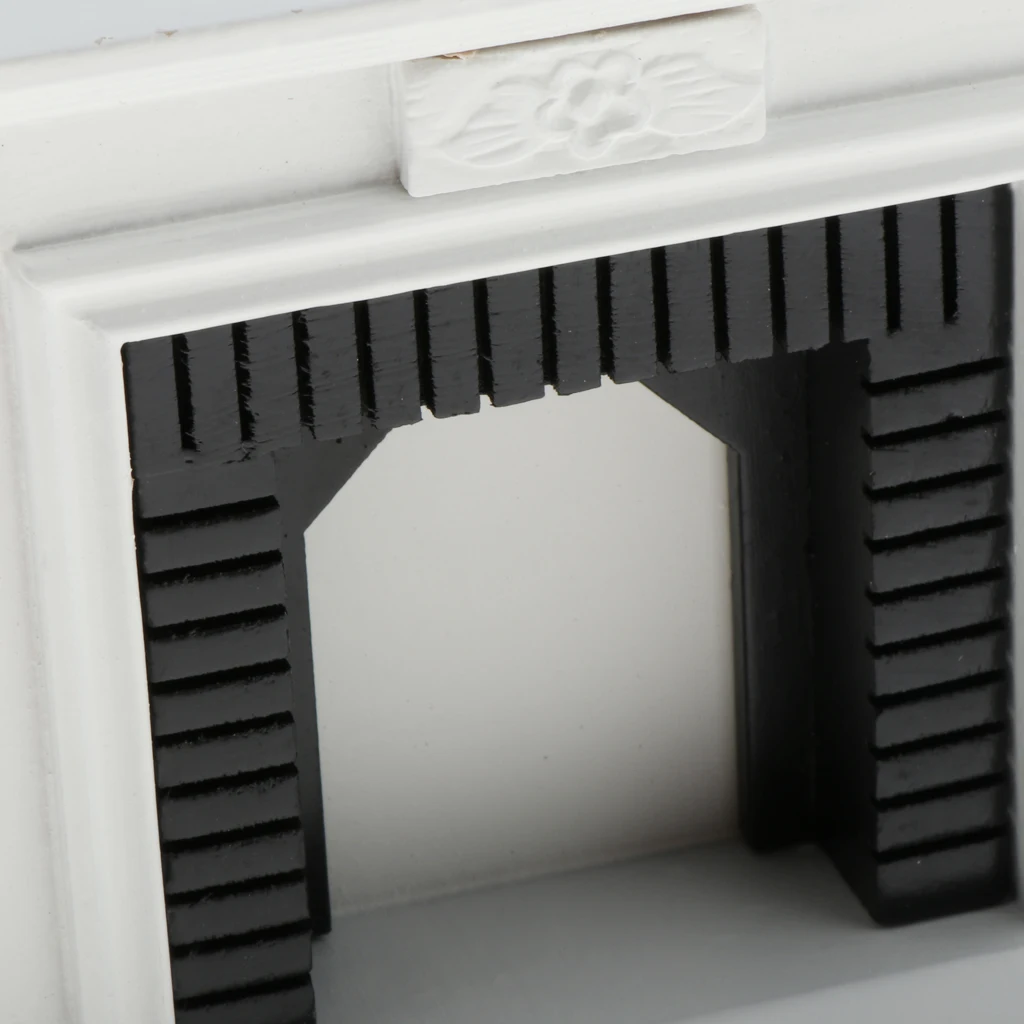 3D мебель для кукольного домика 1/12 весы мини Миниатюрные модели камина декор