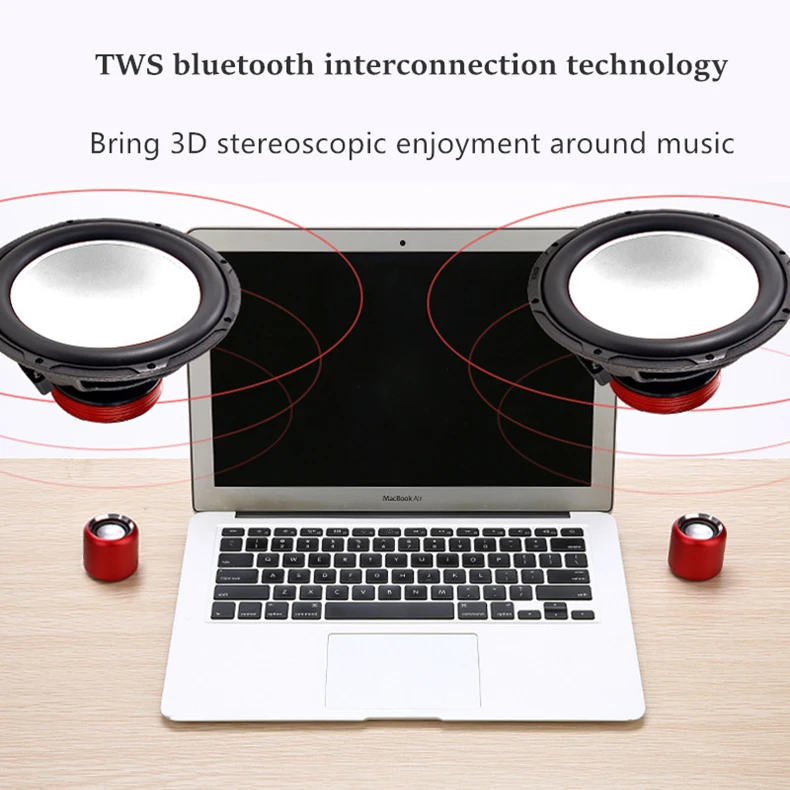 TWS подключение мини беспроводной Bluetooth динамик высокой мощности стерео Спорт бег музыкальный плеер звуковая коробка Caixinha Som F4044