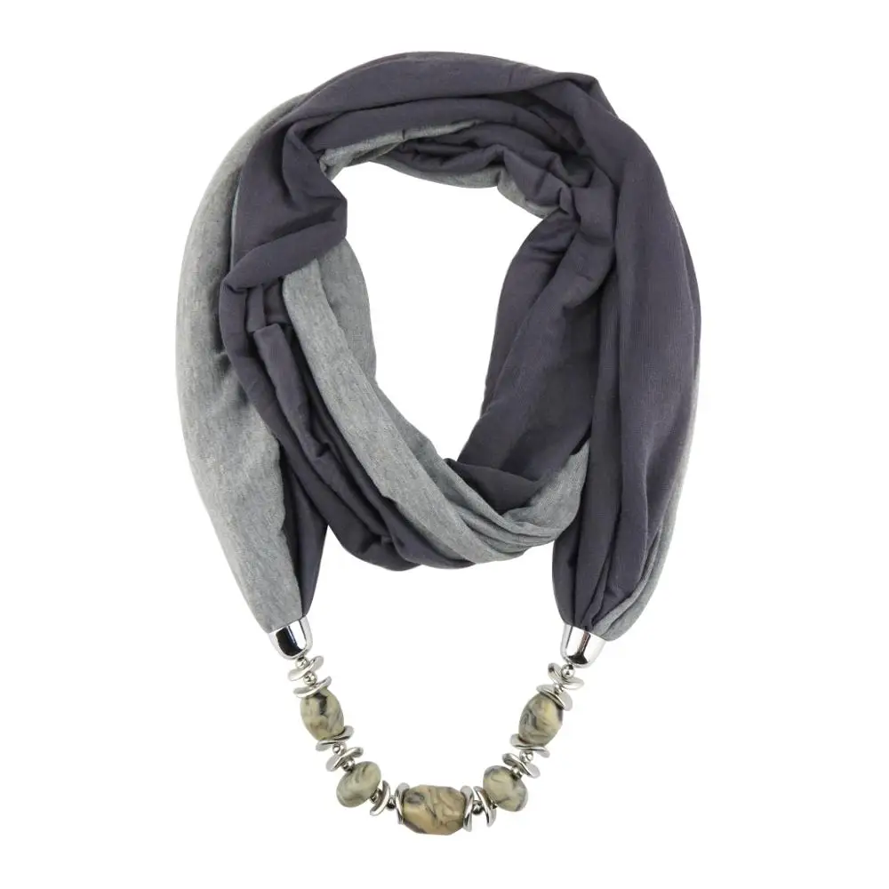 Jzhifiyer шарф роскошные модный бренд лоскутное бисером кулон ожерелье шарфы Jewelry