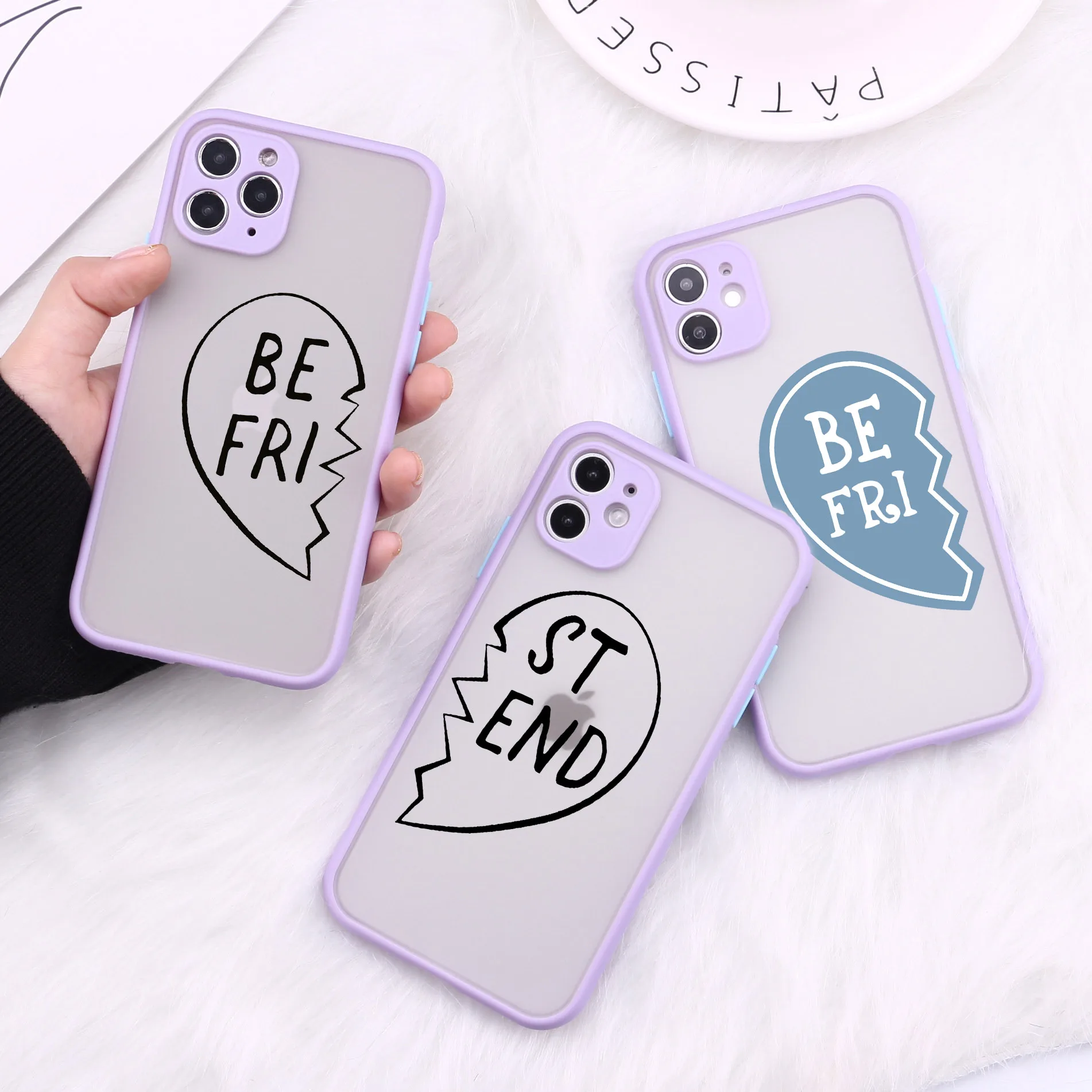 Чехол BFF для телефона Best Friend Forever IPhone 7 XS MAX 11 Pro 12 XR X 8 6 7Plus 8Plus SE2 Мягкий бампер