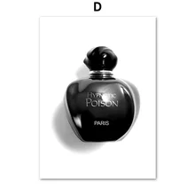  Canvas Painting Black and White Fashion Sexy Girl Paris Perfume Quote Posters and Prints Nordic Wall Art Pictures Home Decor 