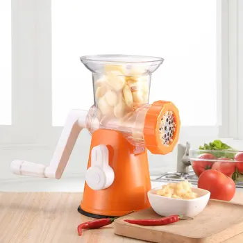 

New Manual Meat Grinder Sausage Filler Garlic Mixer Machine Food Mill Processors Blender Multifunction Cutter Chopper Kitchen To