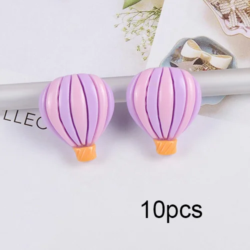 Purple 10pcs Счастливый обезьяна 1/5/10 шт Slime Добавки Новая смола воздушный шар талисманы DIY Kit украшения наполнитель для облако ясно Хрустящие Slime глина - Цвет: Purple 10pcs