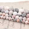 Natural Minerals Stone Matte Dull Polish Pink Zebra Jaspers Beads for Jewelry Making DIY Bracelet Necklace 4-12mm Spacer Beads ► Photo 2/6