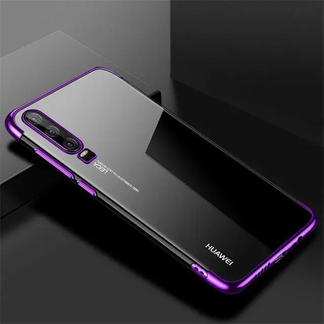 Чехол для huawei Honor 10, мягкий силиконовый тонкий чехол из ТПУ с покрытием, задняя крышка для Honor10 10 10Lite 20 Pro V10 V20, чехол для телефона - Цвет: Фиолетовый