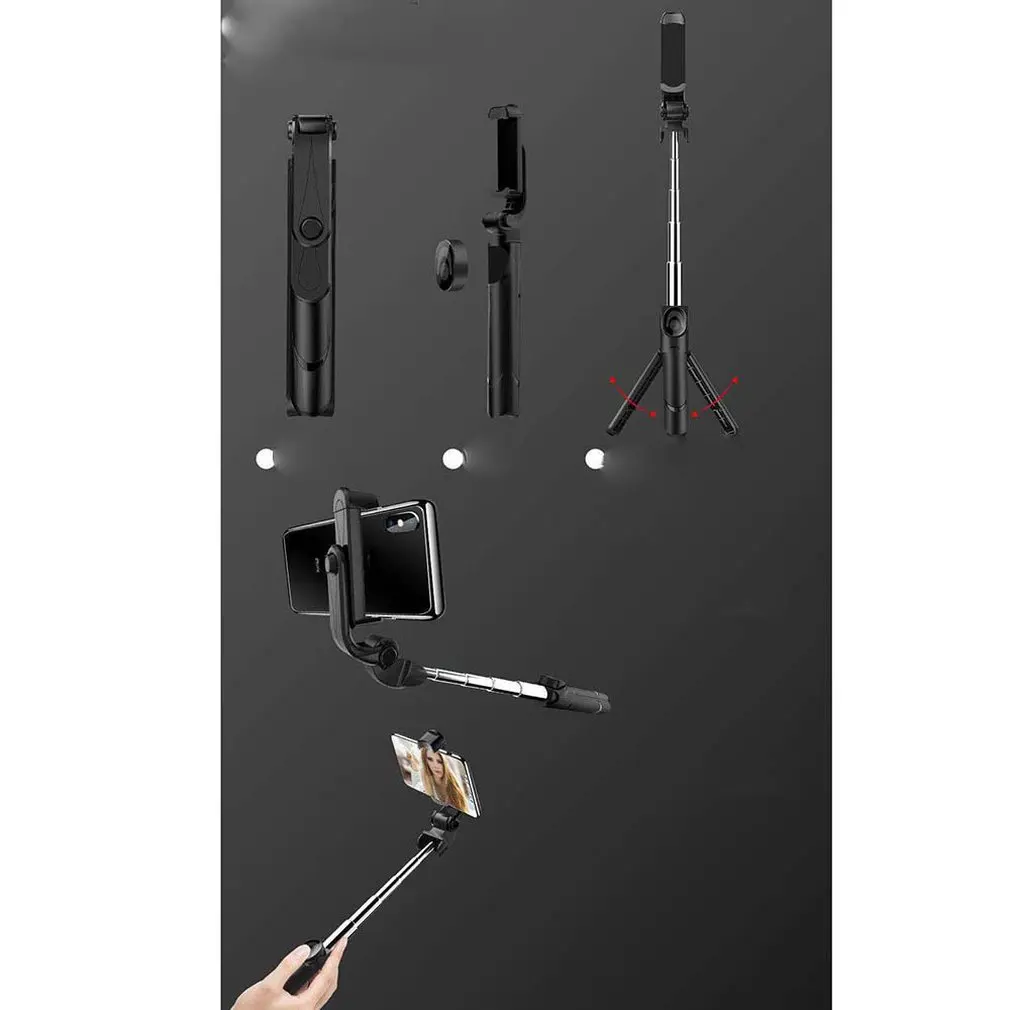 Xt-09 три в одном селфи-палка объектив для мобильного телефона Мульти-в-одном селфи-объектив для мобильного телефона