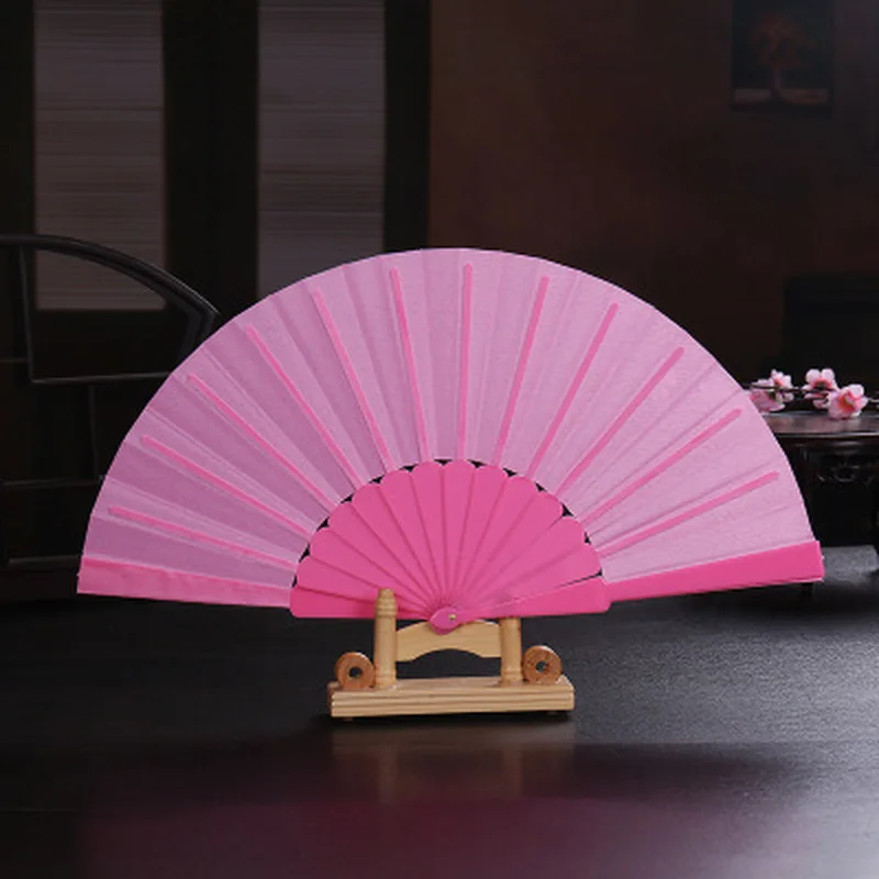 

Room Decoration Gift Craft Bamboo Hand Hold Folding Fan Party Wedding Supplies