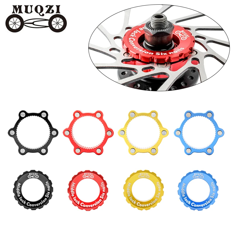 Muqzi Centerlock Om 6-Gat Adapter Fiets Schijfrem Center Lock Conversie 6  Bolt Rotors Fiets Hub Adapter - AliExpress Sports \u0026 Entertainment