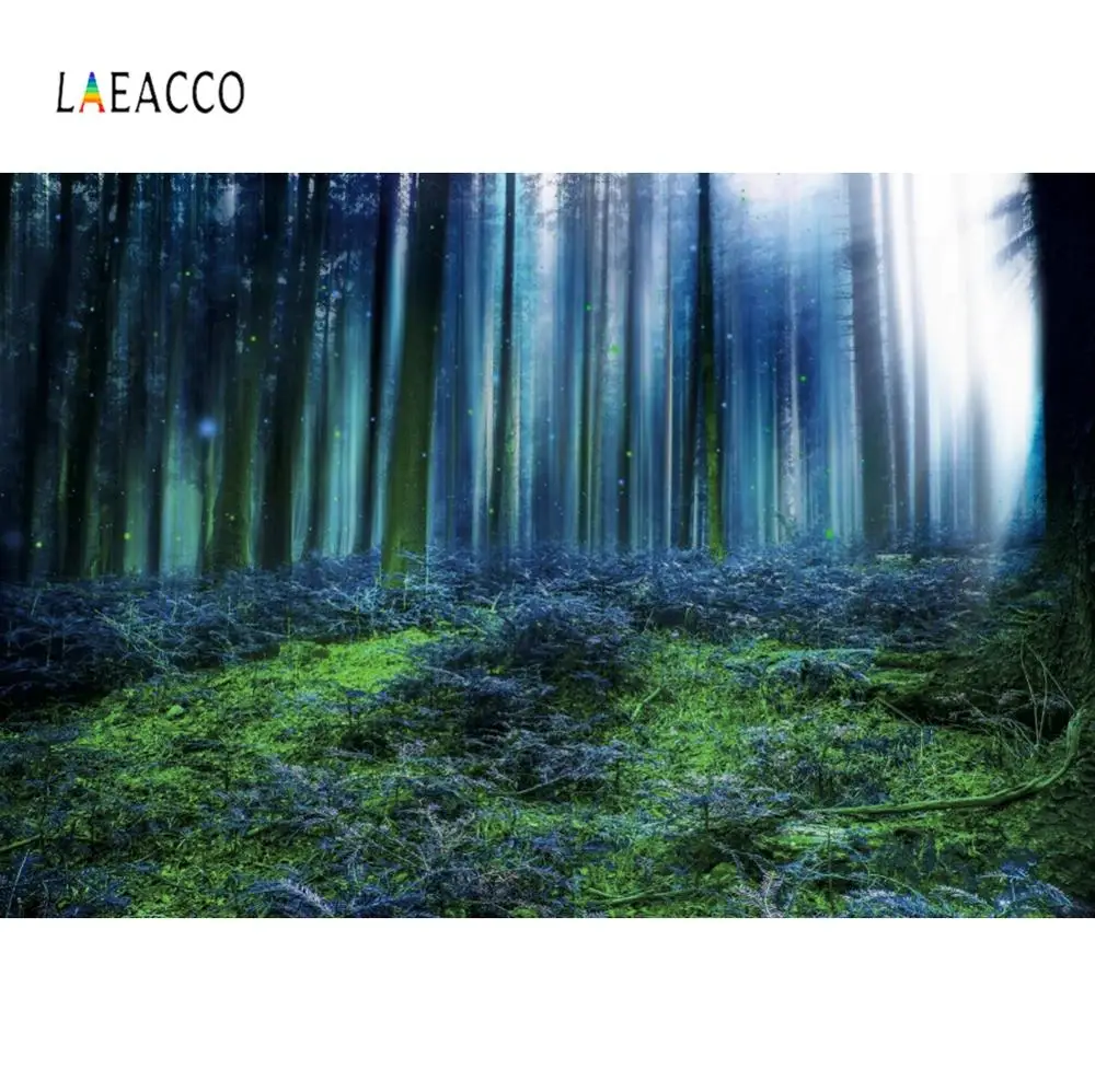 Laeacco Park цветы маленькие дорожные деревья Живописные фоны для фотосъемки