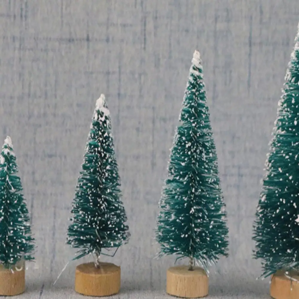 

DIY Christmas Tree Small Pine Tree Mini Trees Placed In The Desktop Home Decor Christmas Decoration Kids Gifts
