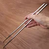 1 Pair New Stainless Steel Long Chopsticks Kitchen Cooking Tools Deep-fried Noodles Chopsticks ► Photo 3/5