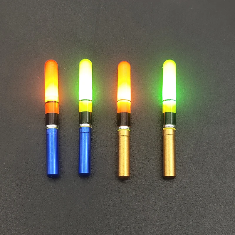 Fishing Tackle Fishing Float Fishing Floats Fishing Bobber 2PCS LED Light Stick For Fishing Float Tube With CR322 Battery Night Fishing Tackle Luminous Electronic Float LED Electric