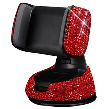 

Car Rhinestone Sucker Mobile Phone Holder Navigation Stand Air Outlet Phone Holder Multifunctional Phone Holder Stands Support