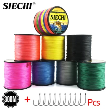 BEST CHOICE ❤️ SIECHI Braid Fishing line 300M 4 Strands Multifilament Fishing Wire Carp Fishing 12 15 20 30 38 43 52 62 83lb - discount item 40% OFF Sports & Entertainment