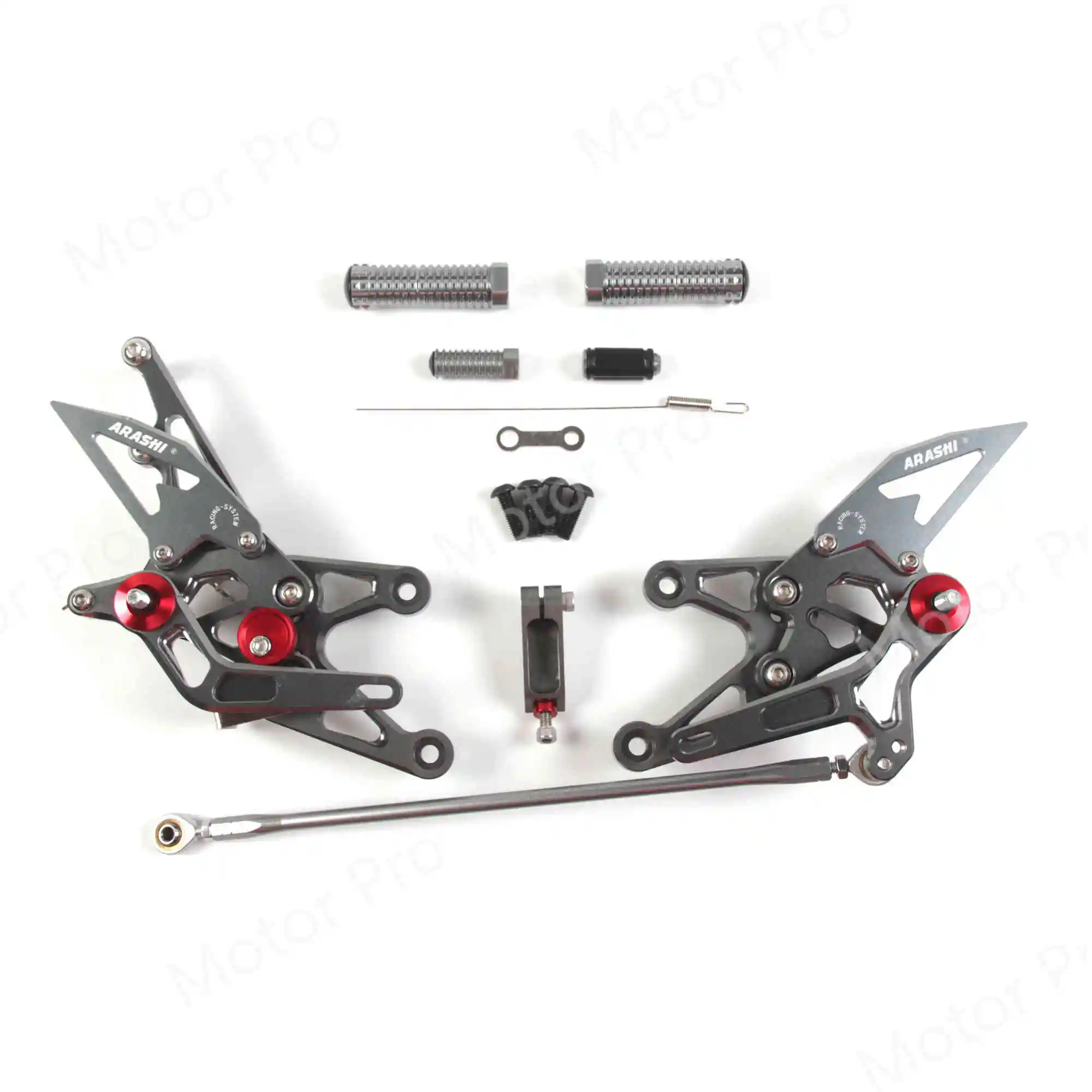 Регулируемые подножки для Yamaha YZF R1 2007 2008 YZF-R1 аксессуары для мотоциклов подставки для ног Peg Rearset задний комплект педали золото 07 08 - Цвет: 2.0 Gray