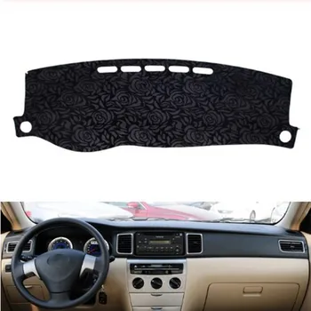 

Rose Pattern Non-slip Dashmat Dash Mat Dashboard Cover Pad Cover Carpet Car Sticker for T-oyota prado 2010 2011-2019 Car Styling